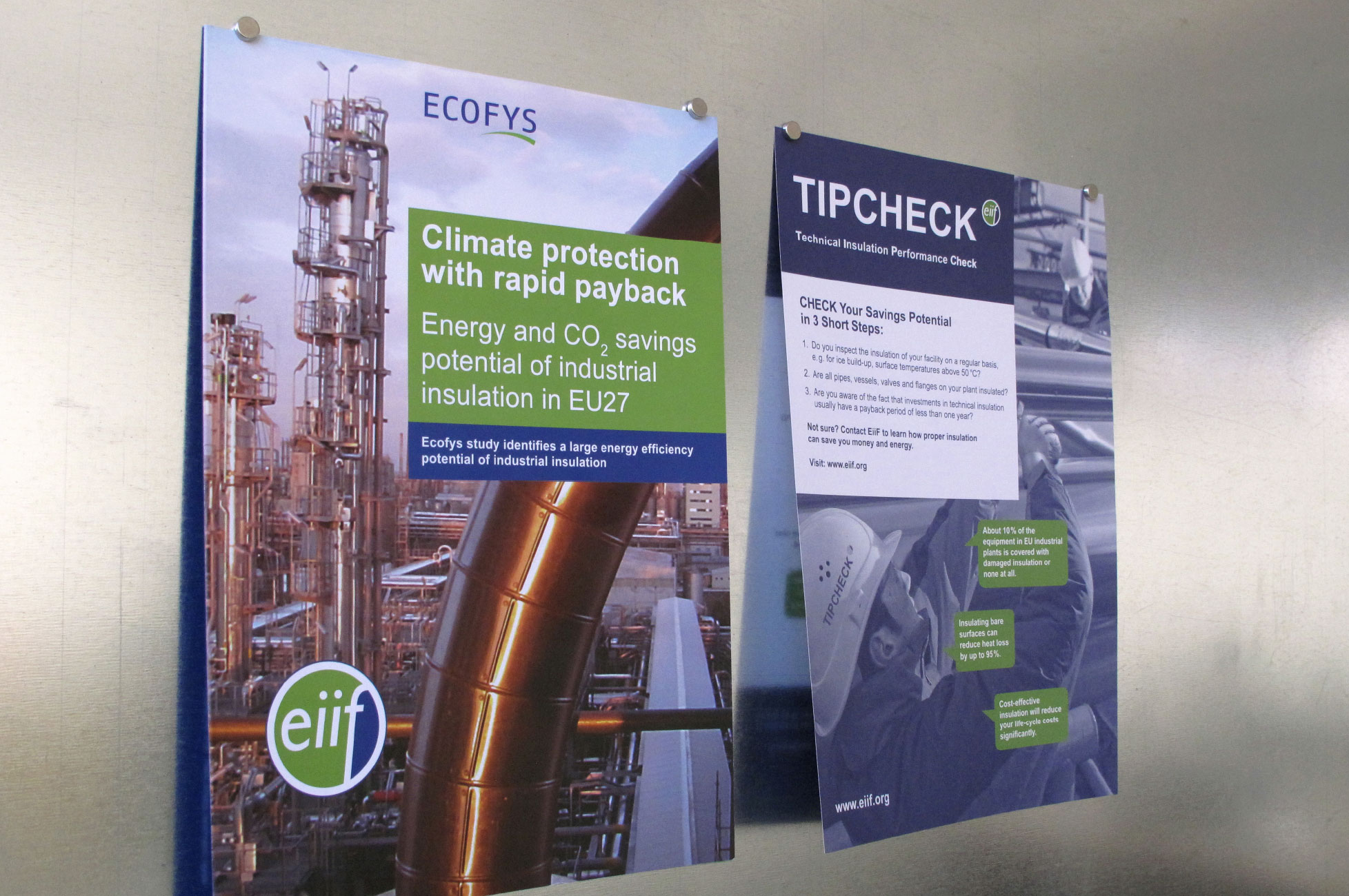 EiiF - brochures „Ecofys“ and „Tipcheck“