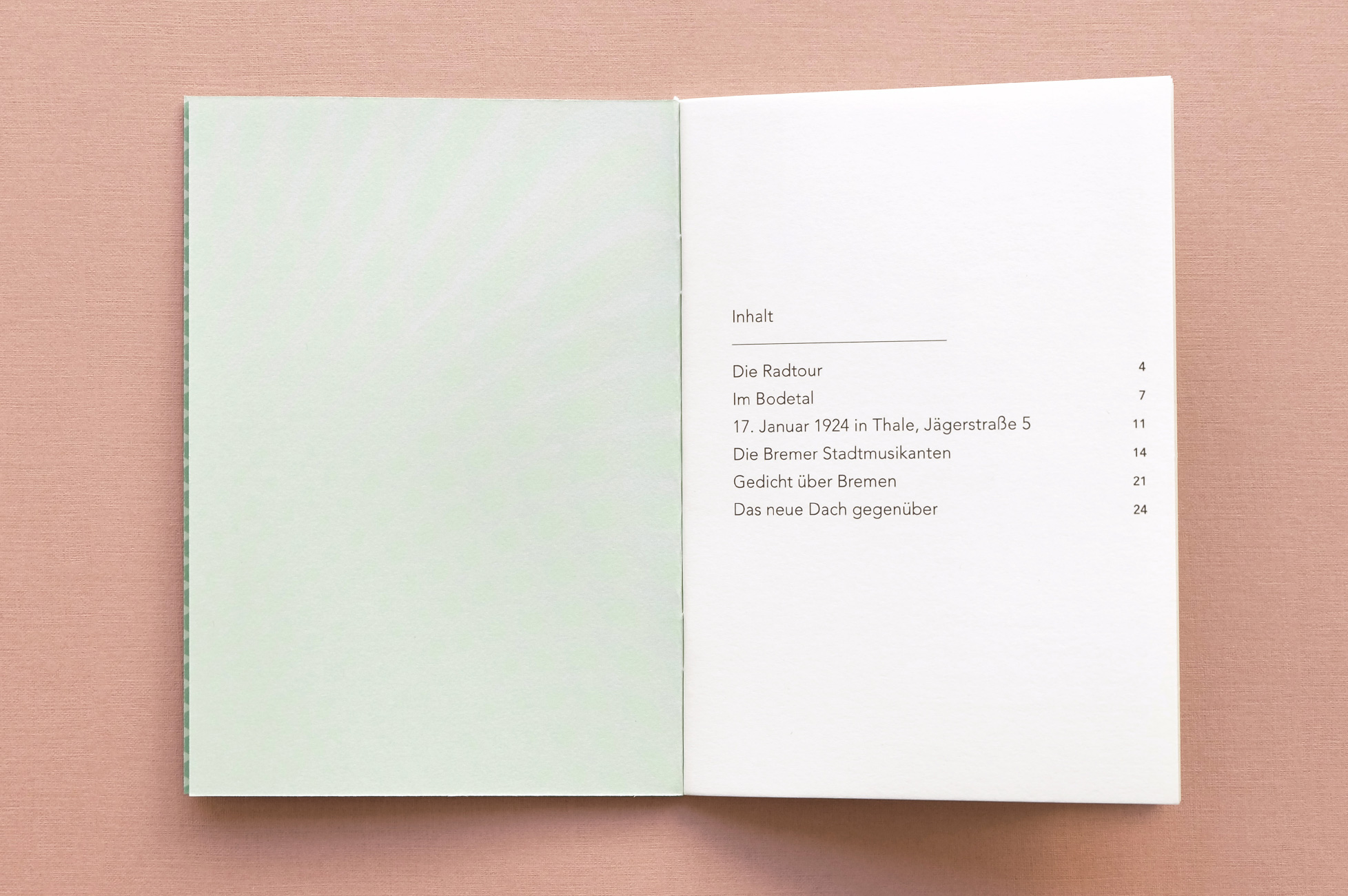 Charlotte Unger - poetry collection table of contents