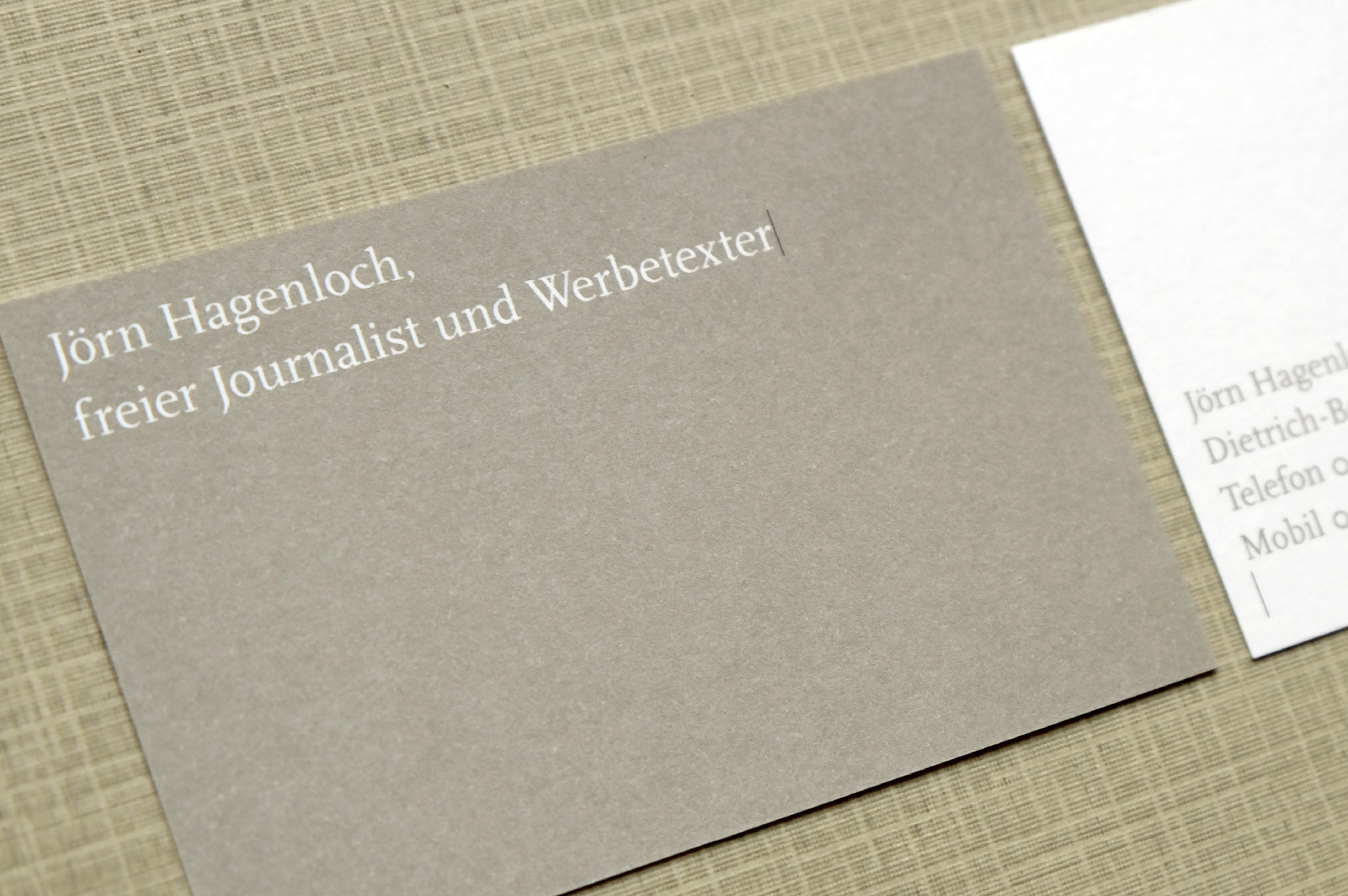 Jörn Hagenloch - business card front