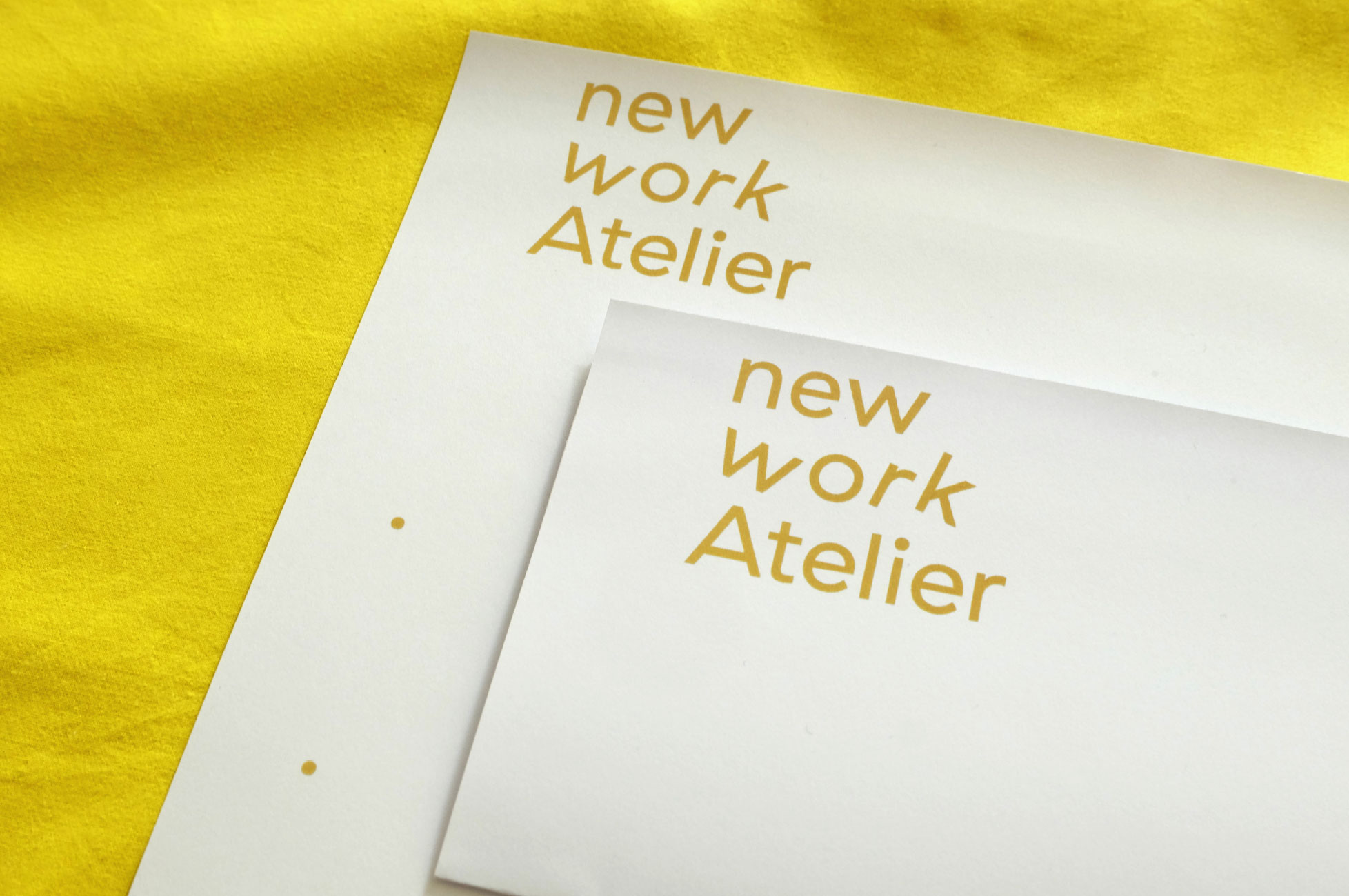 new work Atelier – Briefbogen