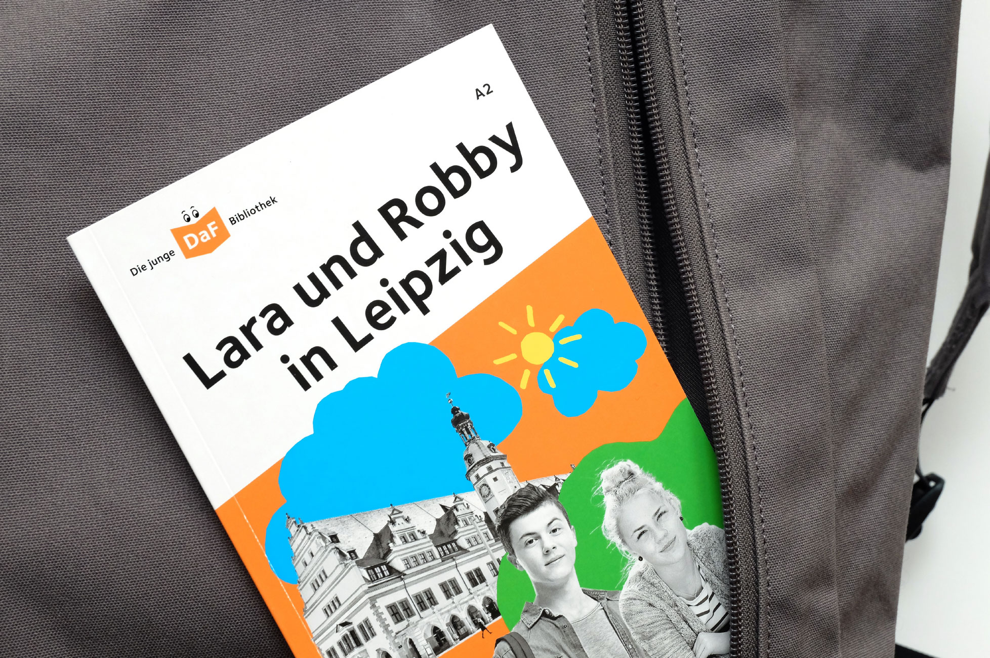Die junge DaF-Bibliothek – Lara und Robby in Leipzig, Cover Die junge DaF-Bibliothek – Lara und Robby in Leipzig, Cover