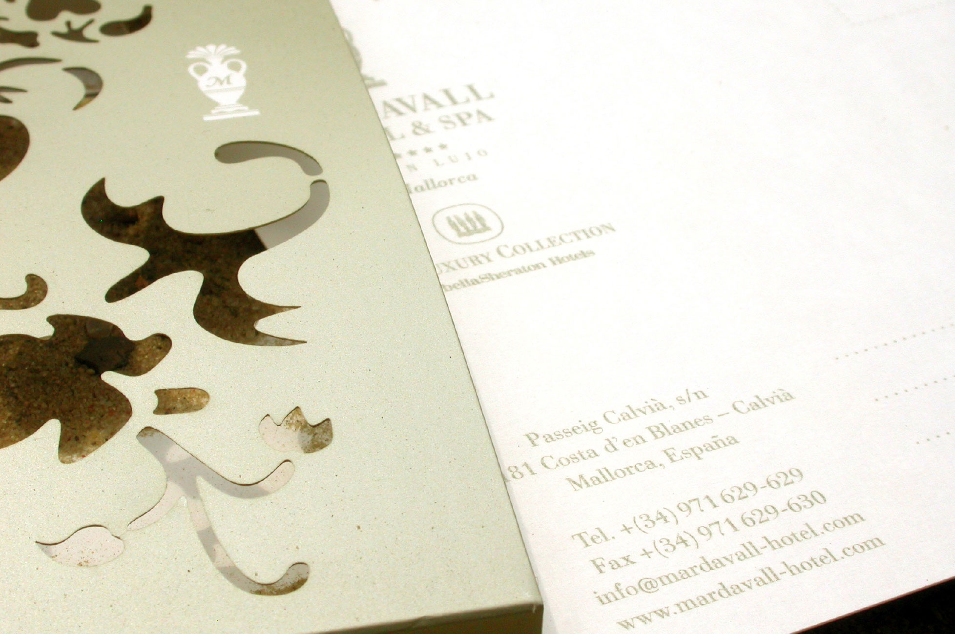 Mardavall Hotel & Spa - Rückseite Inlaykarten