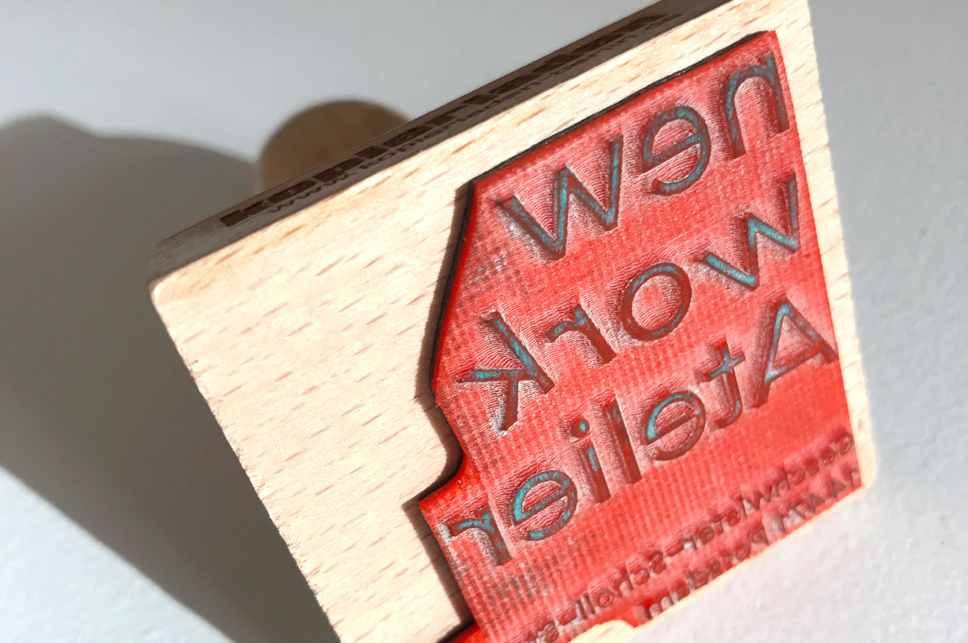 new work Atelier – Holzstempel