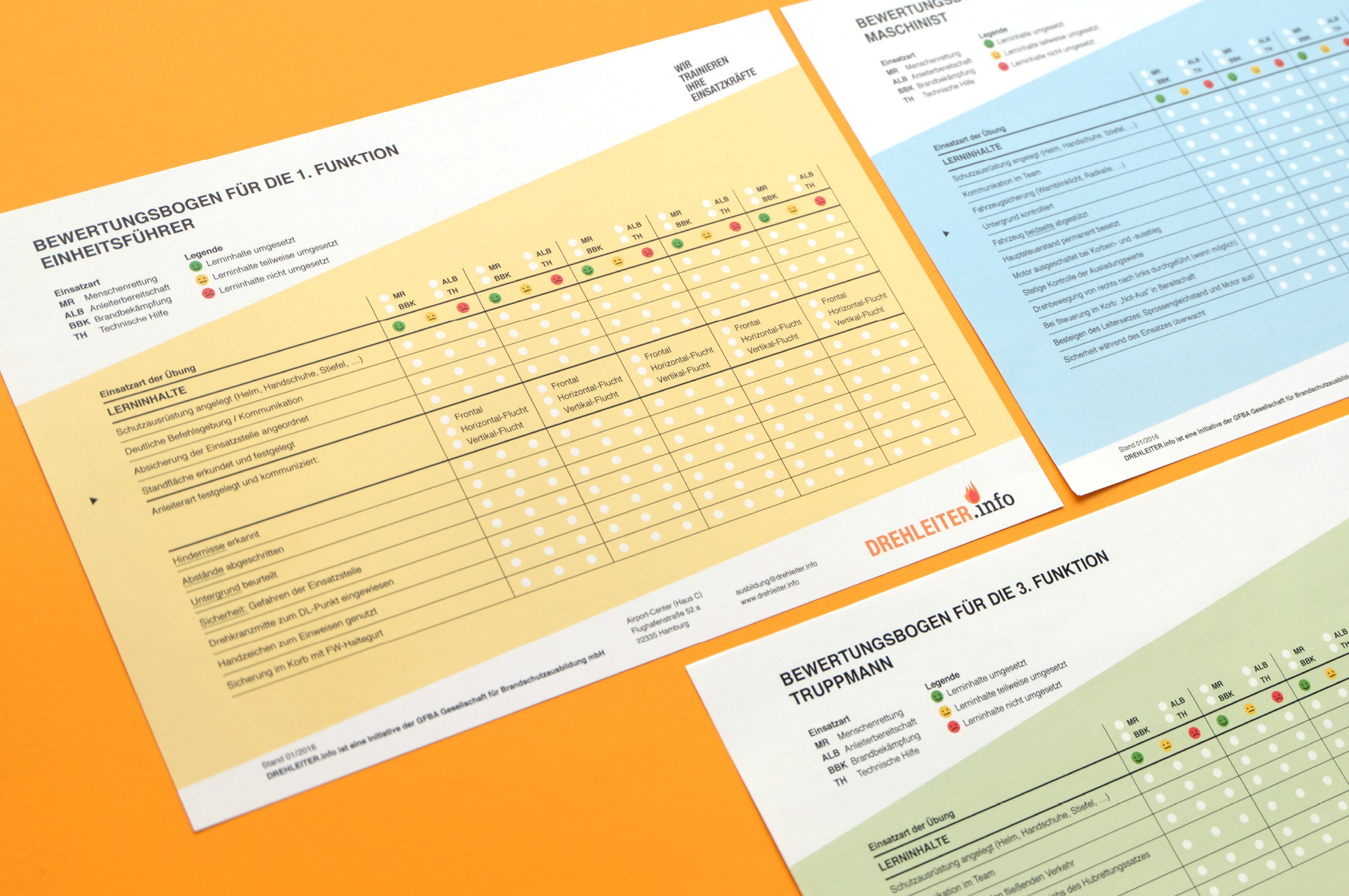 Drehleiter.info - evaluation sheets Drehleiter.info - evaluation sheets