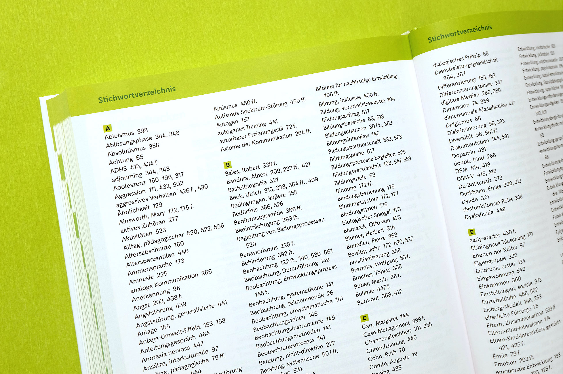 WeiterWissen – Stichwortverzeichnis